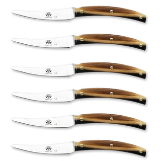 Coltellerie Berti Convivio Nuovo set 6 steak knives 609 cornotech - Buy now on ShopDecor - Discover the best products by COLTELLERIE BERTI 1895 design