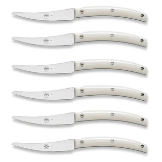 Coltellerie Berti Convivio Nuovo set 6 steak knives 616 ivory - Buy now on ShopDecor - Discover the best products by COLTELLERIE BERTI 1895 design