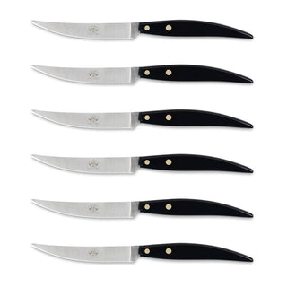 Coltellerie Berti Compendio Policromia set 6 table knives 8066 black - Buy now on ShopDecor - Discover the best products by COLTELLERIE BERTI 1895 design