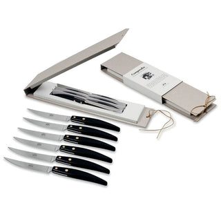 Coltellerie Berti Compendio Policromia set 6 table knives 8066 black - Buy now on ShopDecor - Discover the best products by COLTELLERIE BERTI 1895 design
