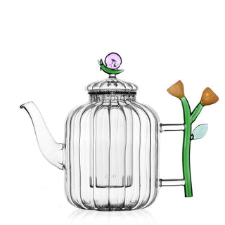 Ichendorf Botanica optical teapot snail and amber flower by Alessandra Baldereschi - Buy now on ShopDecor - Discover the best products by ICHENDORF design