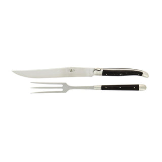 Forge de Laguiole Tradition carving set with wooden handle Ebony - Buy now on ShopDecor - Discover the best products by FORGE DE LAGUIOLE design