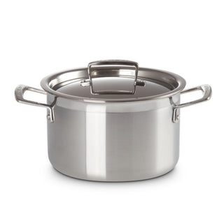 Le Creuset 3-ply Stainless Steel deep casserole 20 cm - Buy now on ShopDecor - Discover the best products by LECREUSET design