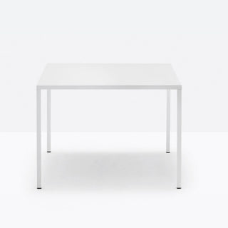 Pedrali Fabbrico TFA table 100x100 cm. in white powder coated steel - Buy now on ShopDecor - Discover the best products by PEDRALI design