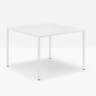 Pedrali Fabbrico TFA table 100x100 cm. in white powder coated steel - Buy now on ShopDecor - Discover the best products by PEDRALI design