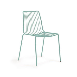 Pedrali Nolita 3651 garden chair with high backrest Pedrali Light blue AZ100 - Buy now on ShopDecor - Discover the best products by PEDRALI design