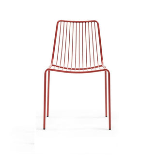 Pedrali Nolita 3651 garden chair with high backrest Pedrali Red RO200 - Buy now on ShopDecor - Discover the best products by PEDRALI design