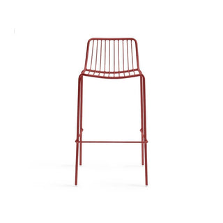 Pedrali Nolita 3658 garden stool with seat H.75 cm. Pedrali Red RO200 - Buy now on ShopDecor - Discover the best products by PEDRALI design