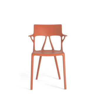 Kartell A.I. chair for indoor/outdoor use Kartell Orange AR - Buy now on ShopDecor - Discover the best products by KARTELL design
