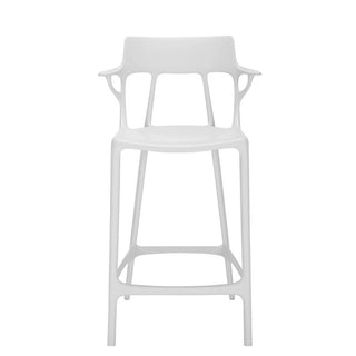 Kartell A.I. stool with seat h. 65 cm. for indoor/outdoor use Kartell White BI - Buy now on ShopDecor - Discover the best products by KARTELL design