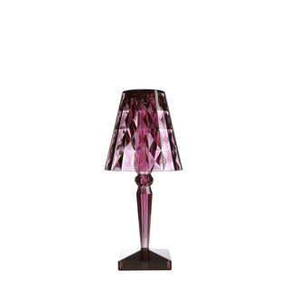 Kartell Big Battery table lamp with on/off switch Kartell Plum PR - Buy now on ShopDecor - Discover the best products by KARTELL design