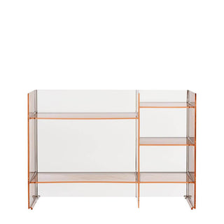Kartell Sound-Rack by Laufen container with 5 shelves Kartell Pink nude RO - Buy now on ShopDecor - Discover the best products by KARTELL design