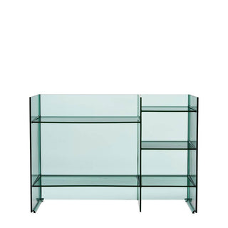 Kartell Sound-Rack by Laufen container with 5 shelves Kartell Aquamarine green VE - Buy now on ShopDecor - Discover the best products by KARTELL design