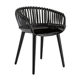 Magis Cyborg Club armchair Magis Glossy Black/Black wicker - Buy now on ShopDecor - Discover the best products by MAGIS design