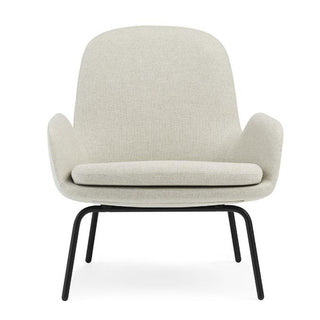 Normann Copenhagen Era lounge chair full upholstery fabric with black steel structure - Buy now on ShopDecor - Discover the best products by NORMANN COPENHAGEN design