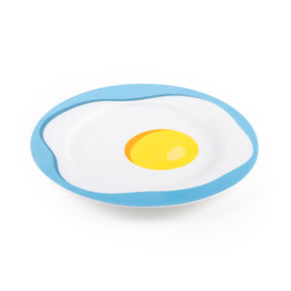 Seletti Blow Egg dinner plate diam. 27 cm. with egg decor - Buy now on ShopDecor - Discover the best products by SELETTI design