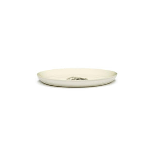 Serax Feast dinner plate diam. 19 cm. white - artichoke black - Buy now on ShopDecor - Discover the best products by SERAX design