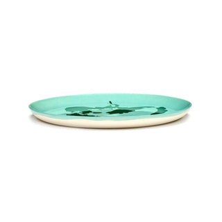 Serax Feast dinner plate diam. 26.5 cm. azure - pepper green - Buy now on ShopDecor - Discover the best products by SERAX design